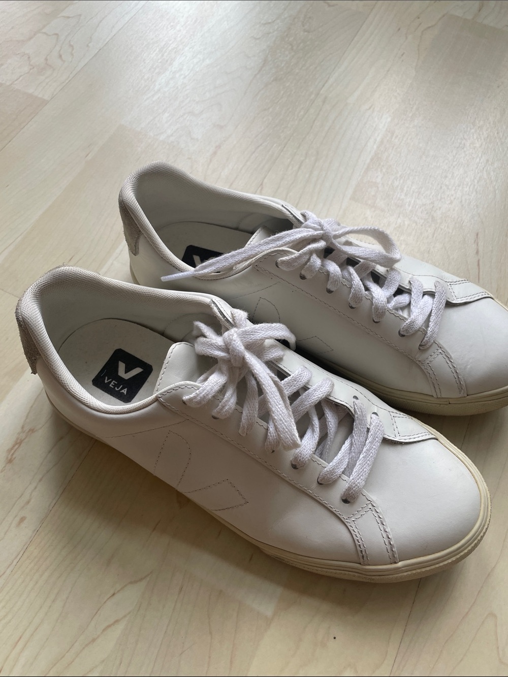 Veja Women’s White Leather Low-Top Sneakers